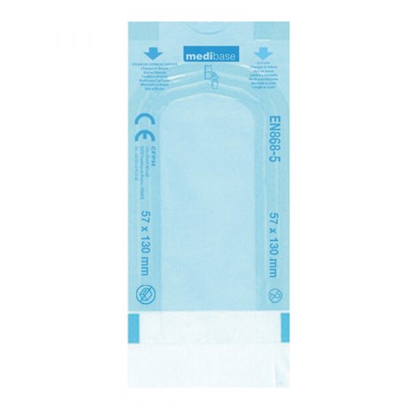 SACHETS DE STERILISATION AUTOCOLLANTS (5,7x13cm) MEDIBAS