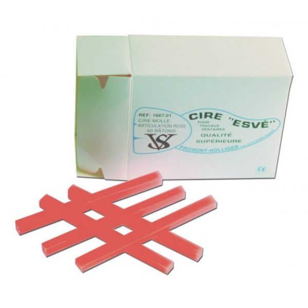 Cires Esvé - La boîte de 60 bâtons roses Référence : 1-561
