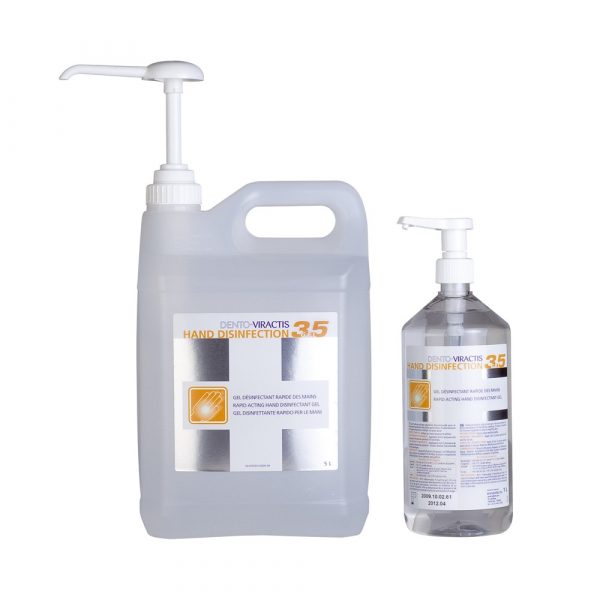 Dento-Viractis 35 Gel hydro-alcoolique - Le flacon de 1 litre (+ pompe 2ml) Référence : 4-648