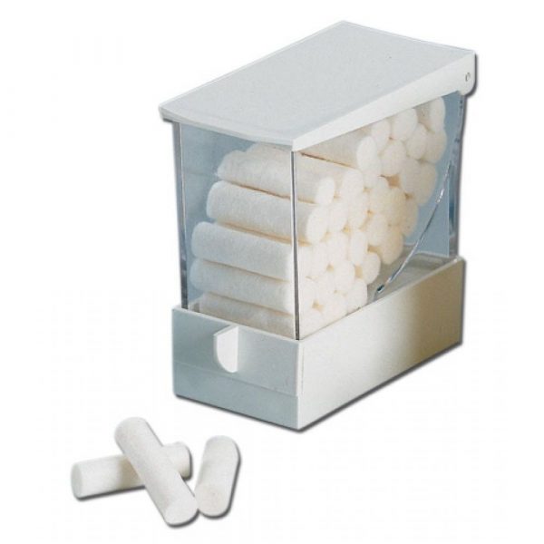 Distributeur de rouleaux de coton