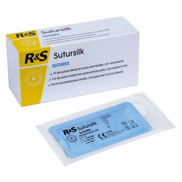Fil de Sutures en soie - La boîte de 12 sutures